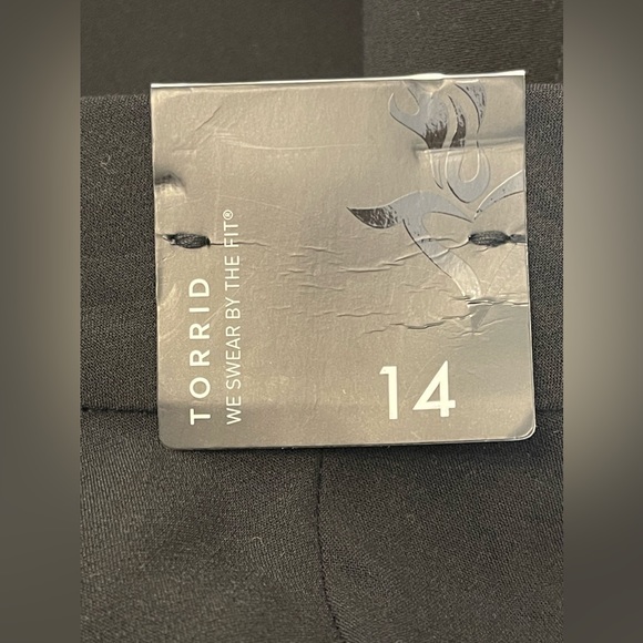 Torrid Black Dress Pants Sequined Sides Size 14 Skinny New WT - Picture 10 of 15